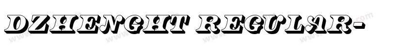 DZhengHT Regular字体转换